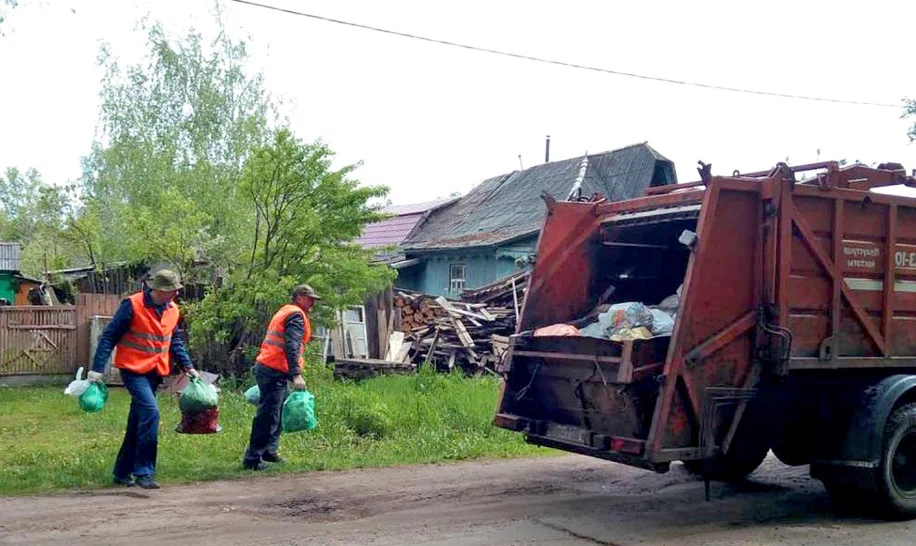 Вывоз мусора из частного дома в Алейске в октябре